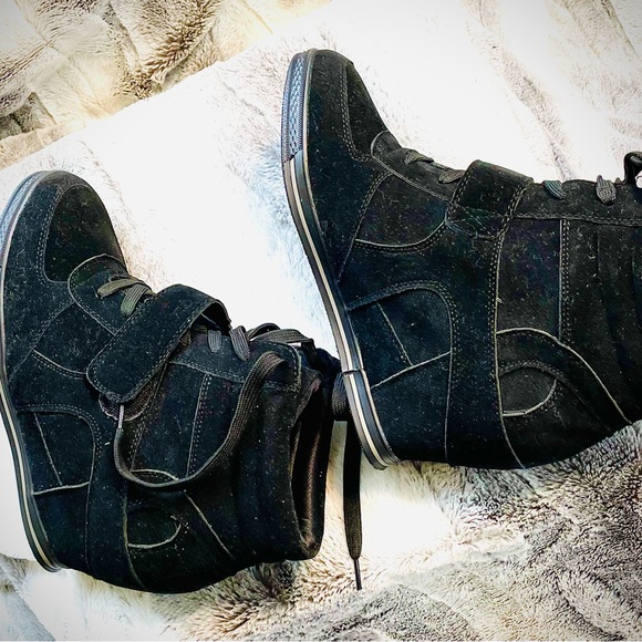 Bucco Nichole Lee Wedge Sneaker In Black Size 8.5 - Picture 3 of 6